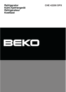 Handleiding BEKO CHE 42200 DPX Koel-vries combinatie