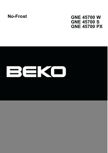 Handleiding BEKO GNE45700PX Koel-vries combinatie