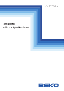 Bedienungsanleitung BEKO CN237240X Kühl-gefrierkombination