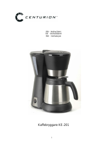 Bruksanvisning Centurion KE201 Kaffemaskin