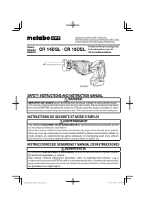 Manual Metabo CR 14DSL Reciprocating Saw