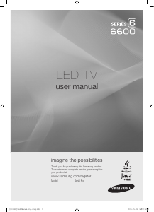 Handleiding Samsung UN55C6630UF LED televisie