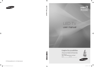 Manual Samsung UN40C7000WF LED Television
