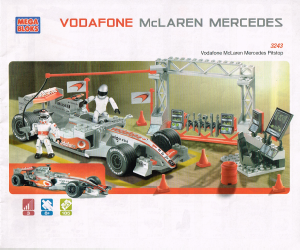 Bedienungsanleitung Mega Bloks set 3243 Vodafone McLaren Mercedes Pitstop