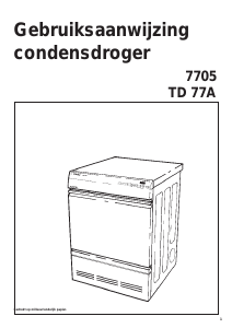 Handleiding Asko 7705 Wasdroger