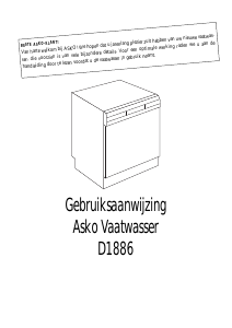 Handleiding Asko D1886 Vaatwasser