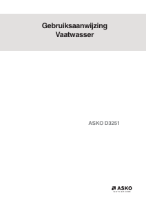 Handleiding Asko D3251 Vaatwasser