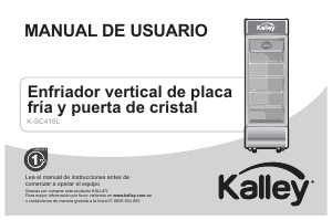 Manual de uso Kalley K-SC416L Refrigerador