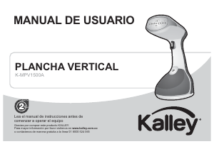 Manual de uso Kalley K-MPV1500A Vaporizador de prendas