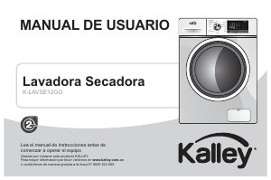 Manual de uso Kalley K-LAVSE12GO Lavasecadora