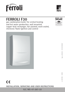 Manual Ferroli F 30 Central Heating Boiler