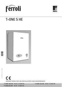 Manual Ferroli T-One 18S HE Central Heating Boiler