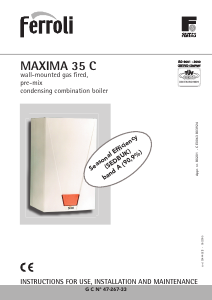 Manual Ferroli Maxima 35 C Central Heating Boiler