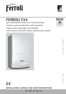 Manual Ferroli F 24 Central Heating Boiler