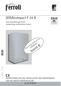 Manual Ferroli DOMIcompact F 24 B Central Heating Boiler