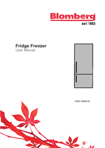 Manual Blomberg KND 4682 L Fridge-Freezer