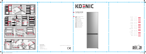 Mode d’emploi Koenic KFK 35411 A2 Réfrigérateur combiné