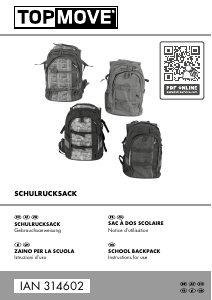 Manual Topmove IAN 314602 Backpack