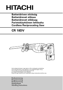 Manual Hitachi CR 18DV Reciprocating Saw