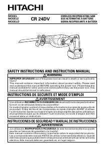 Manual Hitachi CR 24DV Reciprocating Saw