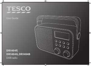 Manual Tesco DR1404B Radio