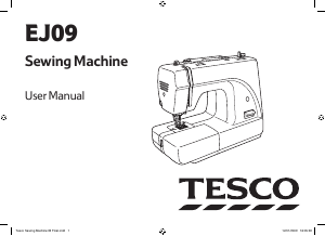 Manual Tesco EJ09 Sewing Machine