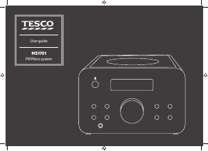 Manual Tesco MS1701 Stereo-set