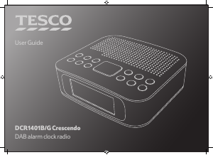 Handleiding Tesco DCR1401B Wekkerradio