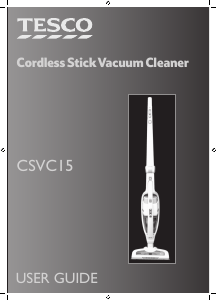 Manual Tesco CSVC15 Vacuum Cleaner