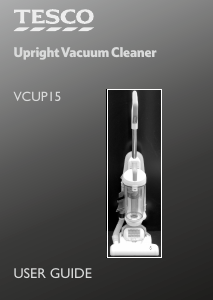 Manual Tesco VCUP15 Vacuum Cleaner
