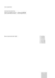 Handleiding Vaillant climaVAIR V 7-035 NW Airconditioner