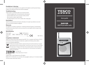 Handleiding Tesco RAD112R Radio