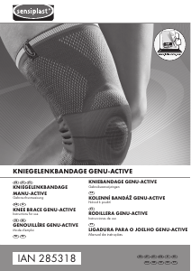 Bedienungsanleitung Sensiplast IAN 285318 Kniebandage