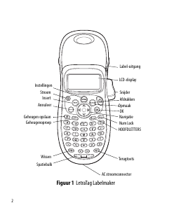 Manual Dymo LetraTag LT-100H Label Printer