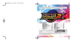 Manual SEGA Dreamcast Sonic Adventure 2