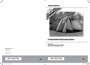 Handleiding Rocktrail IAN 86706 Tent