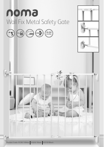 Manual de uso Noma 93330 Wall Fix Puerta del bebé