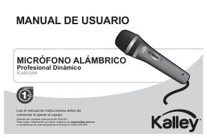 Manual de uso Kalley K-MA30M Micrófono