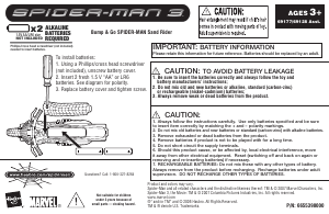 Manual Hasbro Spider-Man 3 Bump & Go Sand Rider