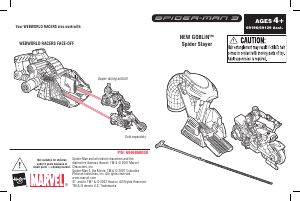 Manual Hasbro Spider-Man 3 New Goblin Spider Slayer