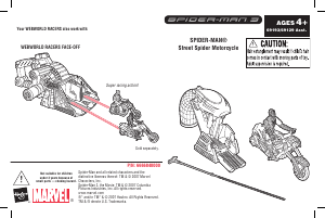 Manual Hasbro Spider-Man 3 Street Spider Motorcycle