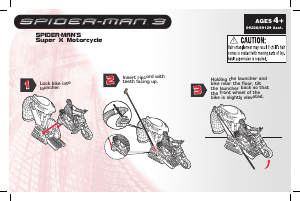 Handleiding Hasbro Spider-Man 3 Super X Motorcycle
