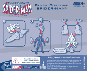 Manual Hasbro Spider-Man Black Costume