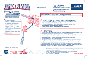 Manual Hasbro Spider-Man Mud Bug