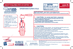 Handleiding Hasbro Spider-Man Super Cycle