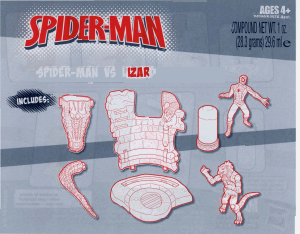 Manual Hasbro Spider-Man vs. Lizar
