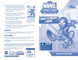 Manual Hasbro Spider-Man Web Slinger Game