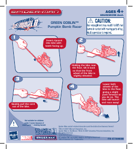 Manual Hasbro Spider-Man Webworld Green Goblin Pumpkin Bomb Racer