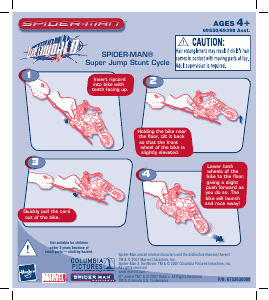 Manual Hasbro Spider-Man Webworld Super Jump Stunt Cycle