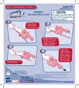 Manual Hasbro Spider-Man Webworld Venom Symbiote Stunt Cycle